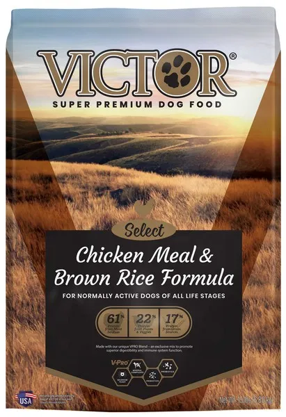15 Lb Victor Select Chicken & Rice - Food